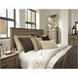 Bowery Hill Queen Panel Headboard & Dresser Set in Brown Rustic Finish
