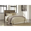 Bowery Hill Queen Panel Headboard & Dresser Set in Brown Rustic Finish