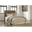 Bowery Hill Queen Panel Headboard & Dresser Set in Brown Rustic Finish