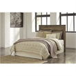 Bowery Hill Queen Panel Headboard & Dresser Set in Brown Rustic Finish