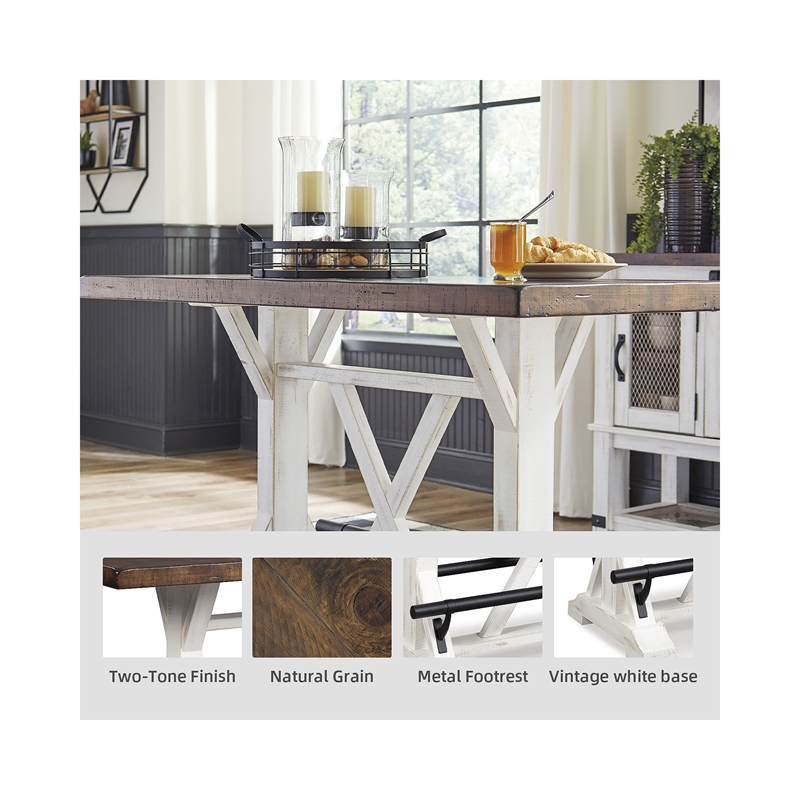 Bowery Hill 5-Piece Dining Counter Height Table & Adjustable Swivel Stools