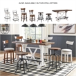 Bowery Hill 5-Piece Dining Counter Height Table & Adjustable Swivel Stools