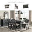 Bowery Hill 5-Piece Counter Height Dining Set of Wine Rack Table & 4 Chairs