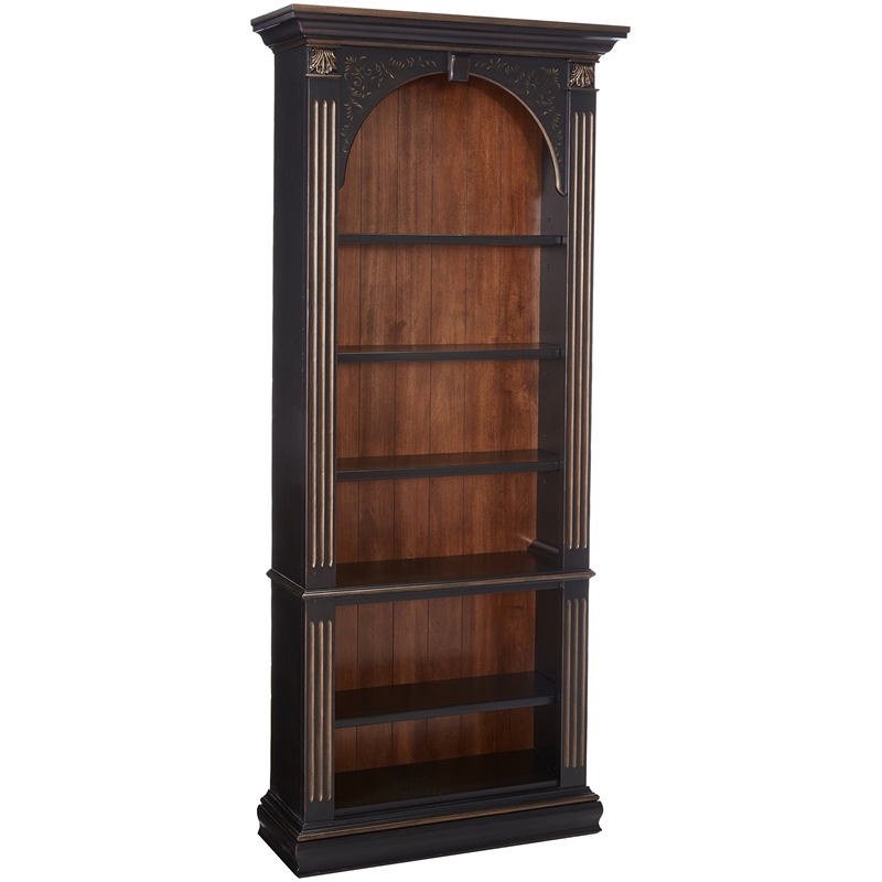 Bowery Hill 3-Piece Office Set of Bookcase, Executive Desk, & Tilt Swivel Chair