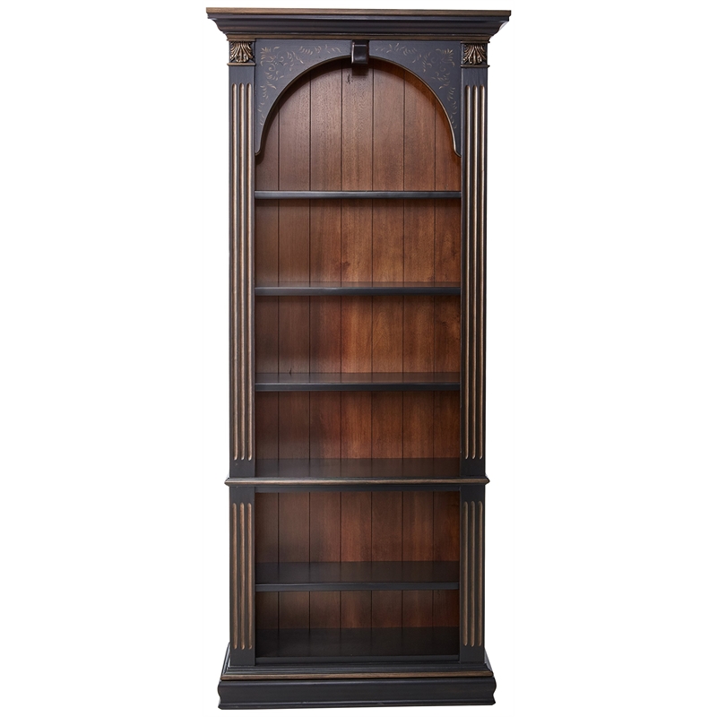 Bowery Hill 3-Piece Office Set of Bookcase, Executive Desk, & Tilt Swivel Chair