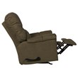 Bowery Hill Rocker Recliner in Herbal Green Polylester Microfiber Fabric