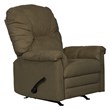 Bowery Hill Rocker Recliner in Herbal Green Polylester Microfiber Fabric