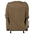Bowery Hill Rocker Recliner in Mocha Brown Polyester Microfiber Fabric