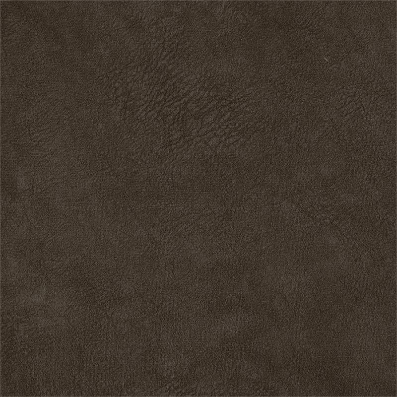 Bowery Hill Power Rocker Recliner in Chocolate Brown Polyester Fabric