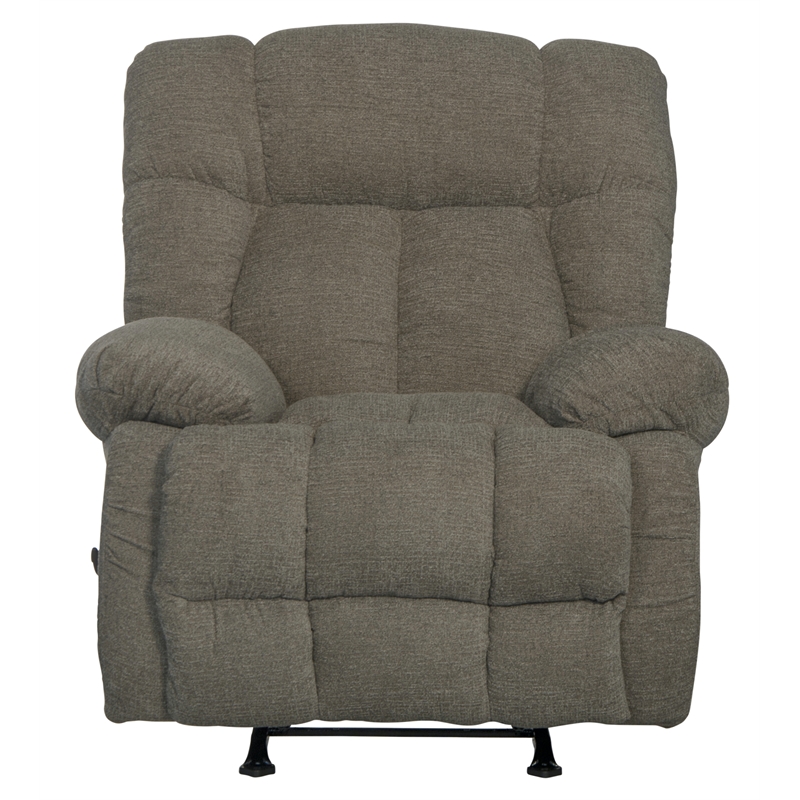 Bowery Hill Rocker Recliner in Otter Brown Polyester Chenile Fabric