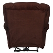 Bowery Hill Power Lay Flat Recliner in Cranberry Red Polyester Fabric