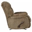 Bowery Hill Chaise Rocker Recliner in Chateau Brown Polyester Fabric