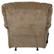 Bowery Hill Chaise Rocker Recliner in Chateau Brown Polyester Fabric