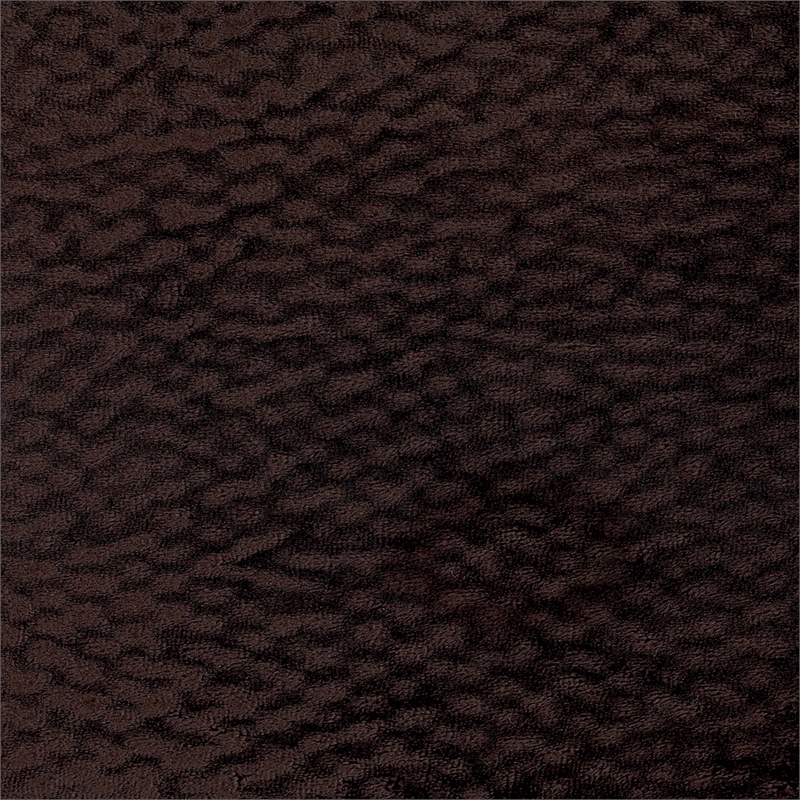 Bowery Hill Chaise Rocker Recliner in Chocolate Brown Polyester Fabric