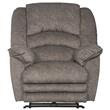 Bowery Hill Gray Polyester Fabric Power Lay Flat Recliner With USB Charging Port