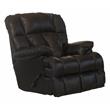 Bowery Hill Chaise Rocker Recliner in Brown Top Grain Italian Leather