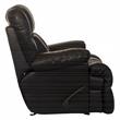 Bowery Hill Chaise Rocker Recliner in Brown Top Grain Italian Leather