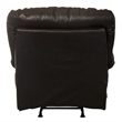 Bowery Hill Chaise Rocker Recliner in Brown Top Grain Italian Leather