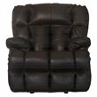Bowery Hill Chaise Rocker Recliner in Brown Top Grain Italian Leather