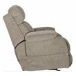 Bowery Hill Power Rocker Recliner with Heat & Massage in Beige Polyester Fabric