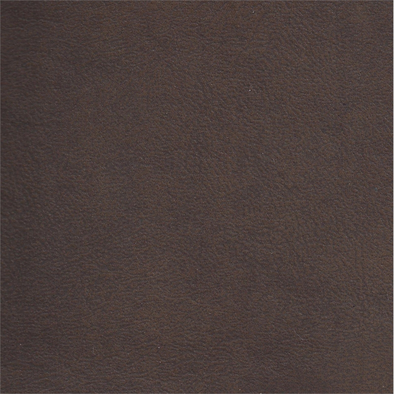 Bowery Hill Rocker Recliner with Two Cupholders in Brown Polyester Fabric