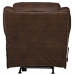 Bowery Hill Rocker Recliner with Heat and Massage in Walnut Polyester Fabric