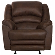 Bowery Hill Rocker Recliner with Heat and Massage in Walnut Polyester Fabric