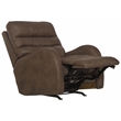 Bowery Hill Power Rocker Recliner with USB Charging Port in Brown Fabric