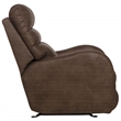 Bowery Hill Power Rocker Recliner with USB Charging Port in Brown Fabric