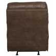 Bowery Hill Power Rocker Recliner with USB Charging Port in Brown Fabric