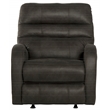 Bowery Hill Power Rocker Recliner with USB Charging Port in Gray Fabric