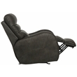 Bowery Hill Power Rocker Recliner with USB Charging Port in Gray Fabric