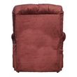 Bowery Hill Power Lift Assist Lay Flat Recliner in Red Polyester Fabric