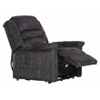 Bowery Hill Power Lift Assist Recliner in Blue Polyester Fabric
