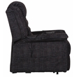 Bowery Hill Power Lift Assist Recliner in Blue Polyester Fabric