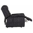 Bowery Hill Power Lift Assist Recliner in Blue Polyester Fabric