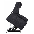 Bowery Hill Power Lift Assist Recliner in Blue Polyester Fabric