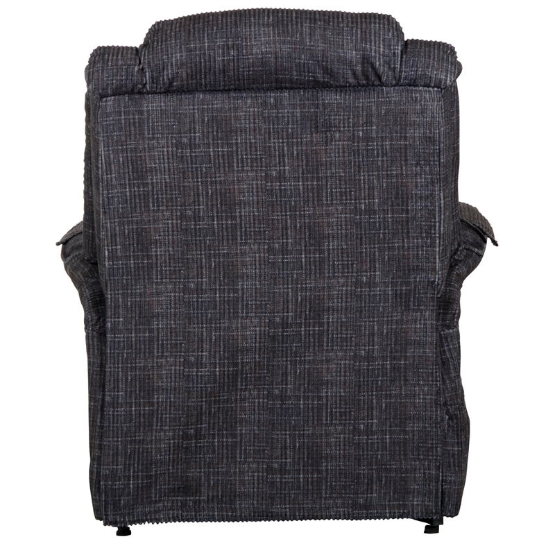 Bowery Hill Power Lift Assist Recliner in Blue Polyester Fabric