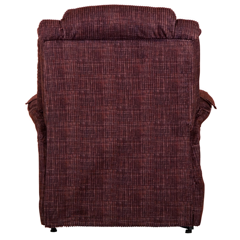 Bowery Hill Power Lift Assist Recliner in Red Polyester Fabric