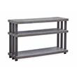 Bowery Hill Contemporary Rectangular Sofa Table in Weathered Gravel