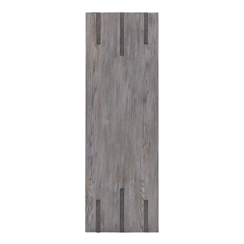 Bowery Hill Contemporary Rectangular Sofa Table in Weathered Gravel