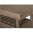 Bowery Hill Counter Dining Table in Dovetail Gray with Extension Leaf
