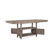 Bowery Hill Counter Dining Table in Dovetail Gray with Extension Leaf