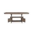 Bowery Hill Counter Dining Table in Dovetail Gray with Extension Leaf