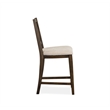 Bowery Hill Counter Chair with Upholstered Seat in Graphite Finish (Set of 2)