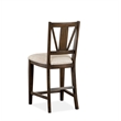 Bowery Hill Counter Chair with Upholstered Seat in Graphite Finish (Set of 2)