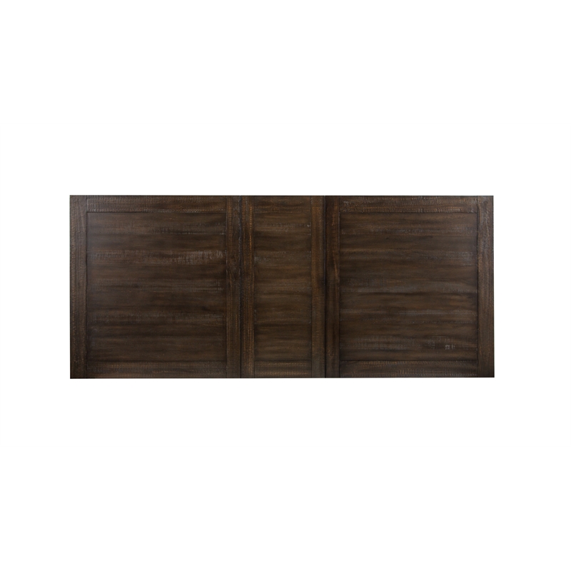 Bowery Hill Trestle Dining Table in Graphite with Extension Leaf