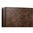 Bowery Hill Contemporary King Panel Bed in Espresso With Bolt On Rails