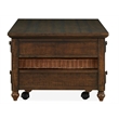 Bowery Hill Contemporary 4-Drawer Lift Top Coffee Table in Brown
