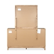 Bowery Hill 6-Drawer Dresser With Portrait Mirror in Rustic Caramel